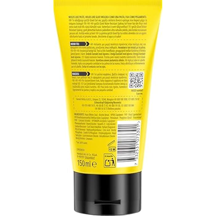 Got2B Schwarzkopf Glued Water Resistant Spiking Glue, 150ml, 1 Pack - Image 3
